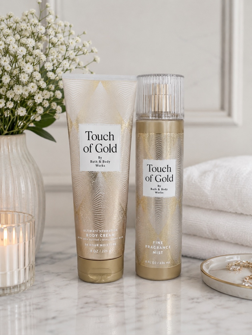 Bath & Body Works TOUCH OF GOLD 2 Pc Set